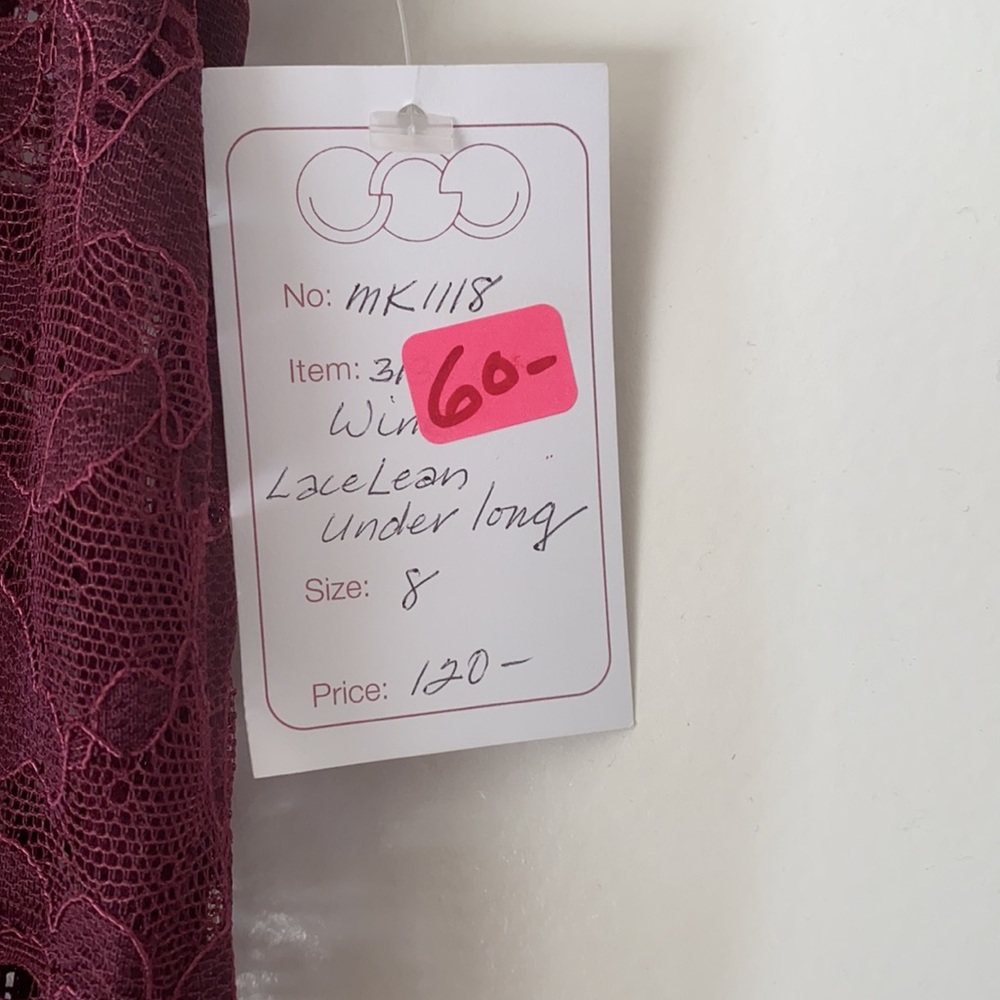 Red Lace Slip - Picture 2 of 3